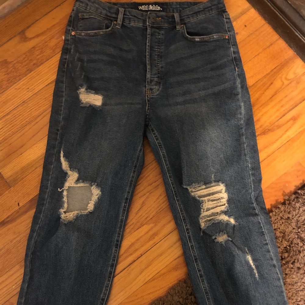 High waist boyfriend jeans